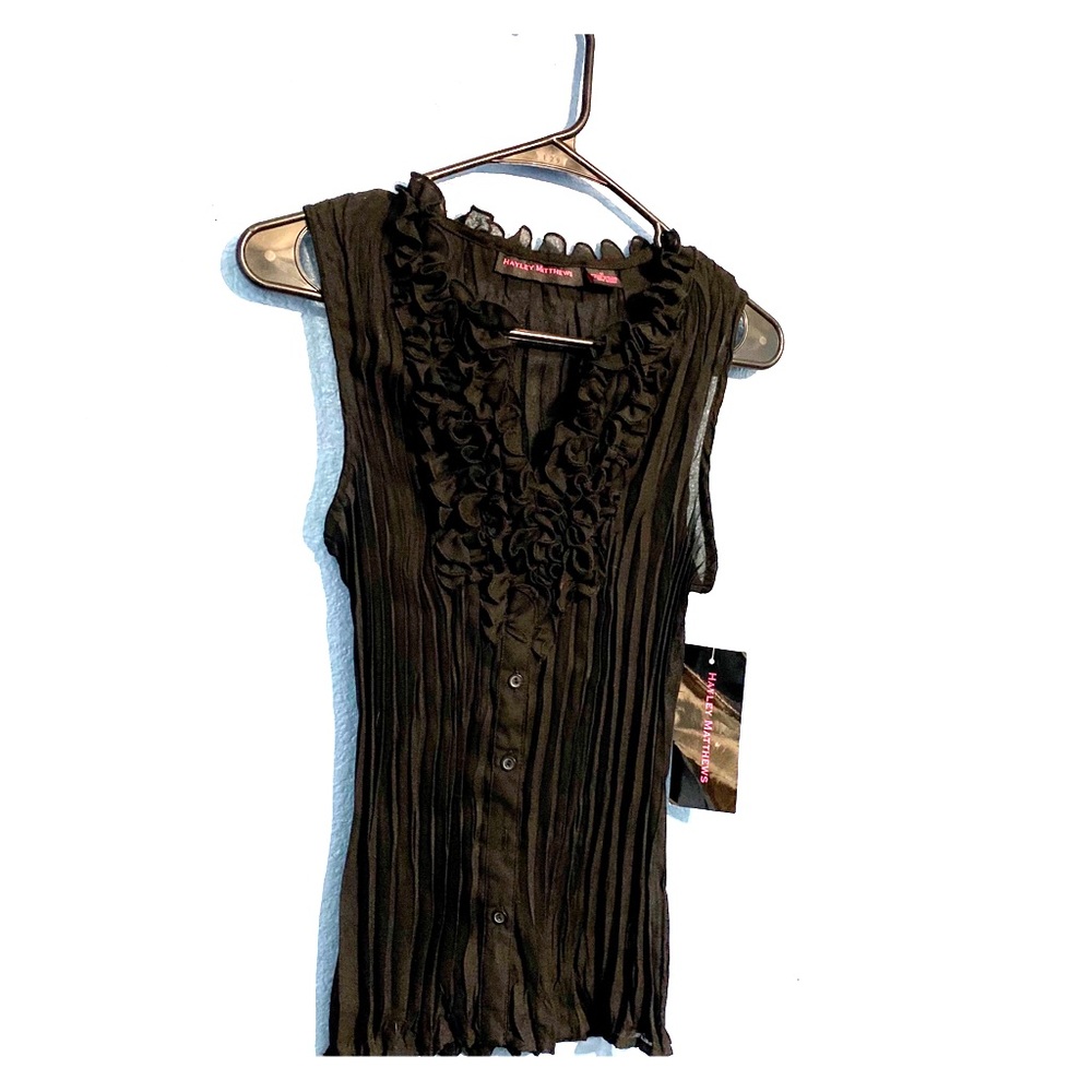 Hayley Matthews Black Tank Top - Size M